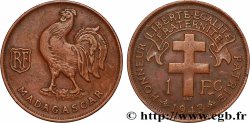 ÎLE DE MADAGASCAR - France Libre 1 Franc 1943 Prétoria