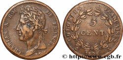 COLONIES FRANÇAISES - Charles X, pour la Guyane 5 Centimes Charles X 1828 Paris - A