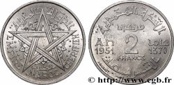 MAROKKO - FRANZÖZISISCH PROTEKTORAT 2 Francs AH 1370 1951 Paris