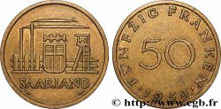 SAARLAND 50 Franken 1954 Paris