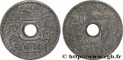 TUNISIE - PROTECTORAT FRANÇAIS 20 Centimes ah 1264 1945 Paris