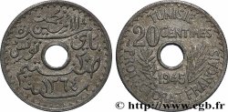 TUNISIE - PROTECTORAT FRANÇAIS 20 Centimes ah 1264 1945 Paris