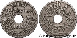 TUNESIEN - Französische Protektorate  25 Centimes AH 1337 1919 Paris