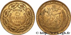 TUNISIE - PROTECTORAT FRANÇAIS 5 Francs AH1365 1946 Paris