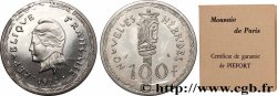 NEW HEBRIDES (VANUATU since 1980) Piéfort 100 Francs argent 1974 Paris MS 