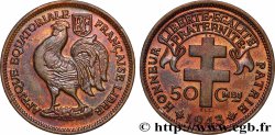FRENCH EQUATORIAL AFRICA - FREE FRENCH FORCES 50 Centimes 1943 Prétoria