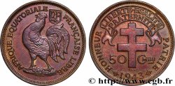 FRENCH EQUATORIAL AFRICA - FREE FRENCH FORCES 50 Centimes 1943 Prétoria