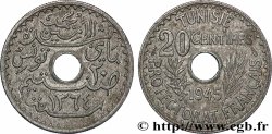 TUNISIA - FRENCH PROTECTORATE 20 Centimes ah 1264 1945 Paris