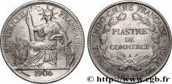FRENCH INDOCHINA 1 Piastre de Commerce 1906 Paris