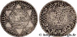 MAROC 5 Dirhams (1/2 Rial) Abdul Aziz I an 1322 1904 Paris