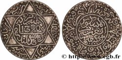 MAROC 2 1/2 Dirhams (1/4 Rial) Abdul Aziz I an 1320 1902 Berlin