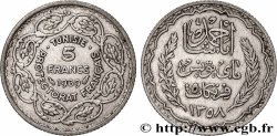 TUNESIEN - Französische Protektorate  5 Francs AH 1358 1939 Paris