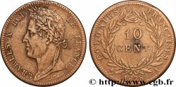 FRENCH COLONIES - Charles X, for Guyana 10 Centimes Charles X 1828 Paris - A