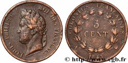 COLONIES FRANÇAISES - Louis-Philippe, pour les Îles Marquises 5 Centimes Louis Philippe Ier 1843 Paris - A