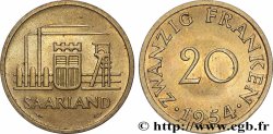 SAARLAND 20 Franken 1954 Paris