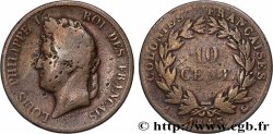 COLONIES FRANÇAISES - Louis-Philippe, pour les Îles Marquises 10 Centimes 1843 Paris