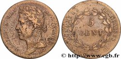 COLONIES FRANÇAISES - Charles X, pour la Martinique et la Guadeloupe 5 Centimes Charles X 1827 La Rochelle - A