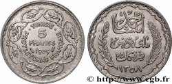 TUNISIA - French protectorate 5 Francs AH 1358 1939 Paris