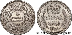 TUNISIE - PROTECTORAT FRANÇAIS 5 Francs AH 1358 1939 Paris