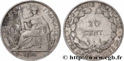 FRENCH INDOCHINA 20 Centièmes 1914 Paris
