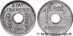 FRENCH INDOCHINA 1 Centième 1943 Hanoï