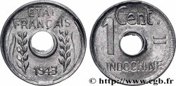 FRENCH INDOCHINA 1 Centième 1943 Hanoï