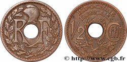 INDOCHINE FRANÇAISE 1/2 Centième 1935 Paris