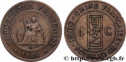 FRENCH INDOCHINA 1 Centième 1886 Paris