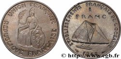 POLYNÉSIE FRANÇAISE - Océanie française 1 Essai de 1 Franc type au listel en relief 1948 Paris