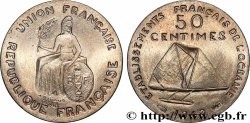 POLYNÉSIE FRANÇAISE - Océanie française Essai 50 centimes sans listel 1948 Paris