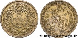 TUNISIE - PROTECTORAT FRANÇAIS 5 Francs AH1365 1946 Paris