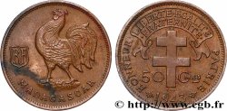 MADAGASCAR - Free French Forces 50 Centimes 1943 Prétoria