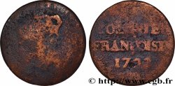AMERIKA - Franzözische Kolonien (Louisiana, Akadien, Kanada) 9 Deniers, Colonies Françoises 1722 La Rochelle