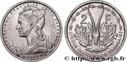 FRANZÖSISCHE WESTAFRIKA - FRANZÖSISCHE UNION 2 Francs 1955 Paris