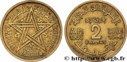 MAROKKO - FRANZÖZISISCH PROTEKTORAT 2 Francs AH 1364 1945 Paris