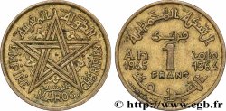 MAROKKO - FRANZÖZISISCH PROTEKTORAT 1 Franc AH 1364 1945 Paris