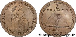 FRANZÖSISCHE POLYNESIA - Franzözische Ozeanien Essai de 2 Francs type sans listel 1948 Paris