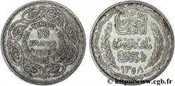 TUNISIA - French protectorate 10 Francs au nom du Bey Ahmed an 1358 1939 Paris