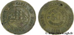 ÄGYPTEN - SUESKANAL 50 Centimes Borel Lavalley et Compagnie 1865 