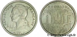 ÎLE DE LA RÉUNION - UNION FRANCAISE 1 Franc Essai buste de la République /  1948 Paris SPL 