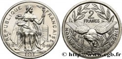 NEUKALEDONIEN 2 Francs I.E.O.M. représentation allégorique de Minerve / Kagu, oiseau de Nouvelle-Calédonie 2003 Paris