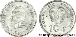 FRENCH POLYNESIA Essai de 10 Francs Marianne 1967 Paris