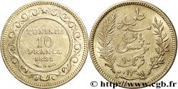 TUNISIA - FRENCH PROTECTORATE 10 Francs or Bey Ali AH1308 1891 Paris