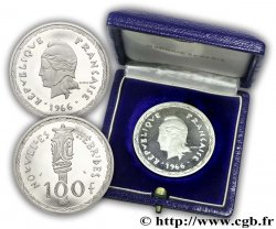 NUOVE EBRIDI Piéfort 100 Francs argent 1966 Paris 