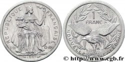 NEW CALEDONIA 1 Franc I.E.O.M. représentation allégorique de Minerve / Kagu, oiseau de Nouvelle-Calédonie 1999 Paris
