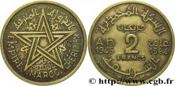 MAROKKO - FRANZÖZISISCH PROTEKTORAT 2 Francs AH 1364 1945 Paris