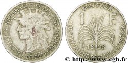 GUADELOUPE Bon pour 1 Franc indien caraïbe / canne à sucre 1903  F 