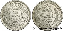 TUNISIE - PROTECTORAT FRANÇAIS 20 Francs au nom du  Bey Ahmed an 1358 1939 Paris