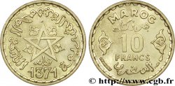 MOROCCO - FRENCH PROTECTORATE 10 Francs AH1371 1952 Paris