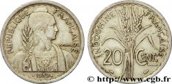INDOCHINE FRANÇAISE 20 Centièmes 1939 Paris TTB 